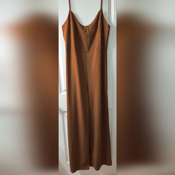 Fashion Nova Mocha Jumpsuit - Picture 3 of 5